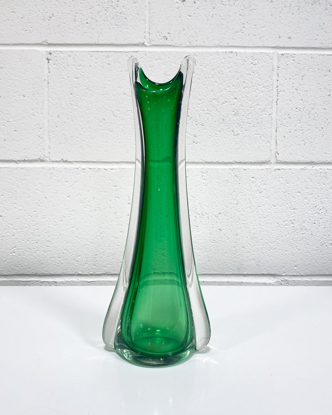 Murano Emerald Green Vase