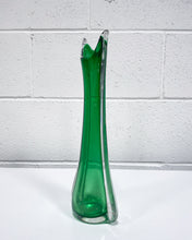 Load image into Gallery viewer, Murano Emerald Green Vase
