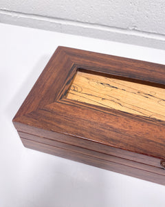 Vintage Long Wooden Jewelry Box