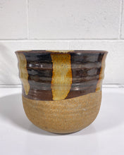 Load image into Gallery viewer, Stoneware Planter in Earth Tones
