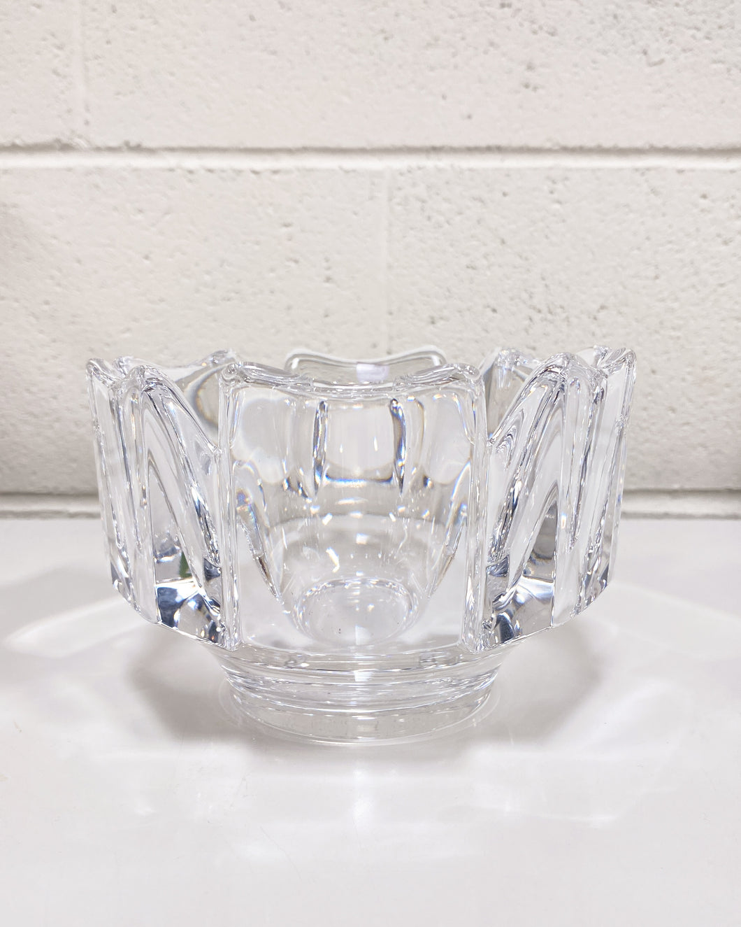 Vintage Large Orrefors 'Corona' Crystal Bowl