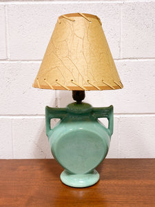Vintage Turquoise Ceramic Lamp