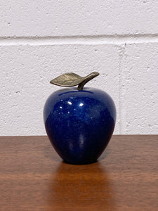 Vintage Blue Marble Apple