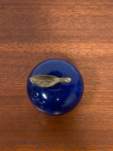 Vintage Blue Marble Apple