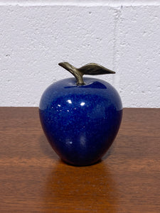 Vintage Blue Marble Apple
