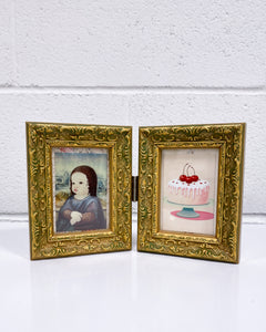 Baby Mona Lisa and her Cake