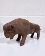Load image into Gallery viewer, Small Carved Ironwood Buffalo
