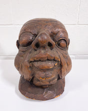 Load image into Gallery viewer, Large Wooden Sculpted Head
