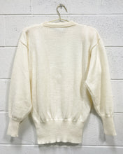 Load image into Gallery viewer, Vintage Cream Beaded Sweater (M)
