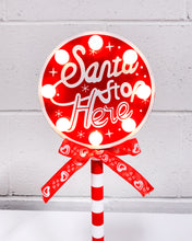 Load image into Gallery viewer, Santa Stop Here Light Up Christmas Decor
