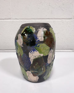 Ceramic Vase with Splotches of Color