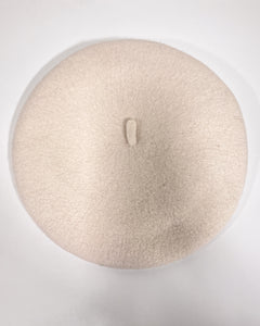 Cream Christmas Beret