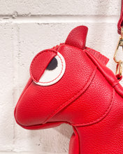 Load image into Gallery viewer, Red Mini Horse Purse
