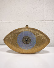 Load image into Gallery viewer, Eye Shaped Jeweled Evening Bag
