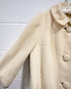 Vintage Cream Wool Coat