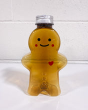 Load image into Gallery viewer, Gingerbread Shaped Plastic Bottle with Lid
