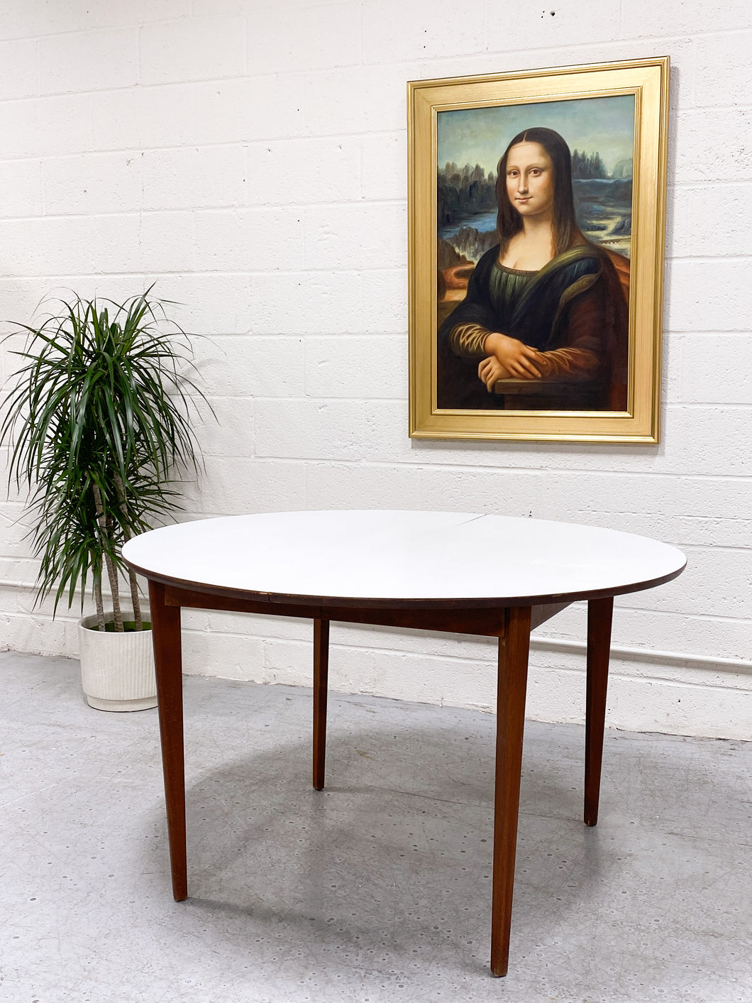 White Top Vintage Dining Table