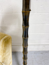 Load image into Gallery viewer, Vintage Brass Bamboo Floor Lamp
