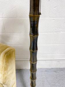 Vintage Brass Bamboo Floor Lamp