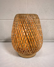 Load image into Gallery viewer, Woven Boho Bedside Lamp
