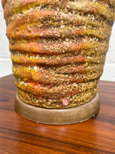 Load image into Gallery viewer, Orange Mid Century Pottery Lamp
