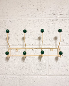 Vintage Style Hanging Wall Hooks in Green