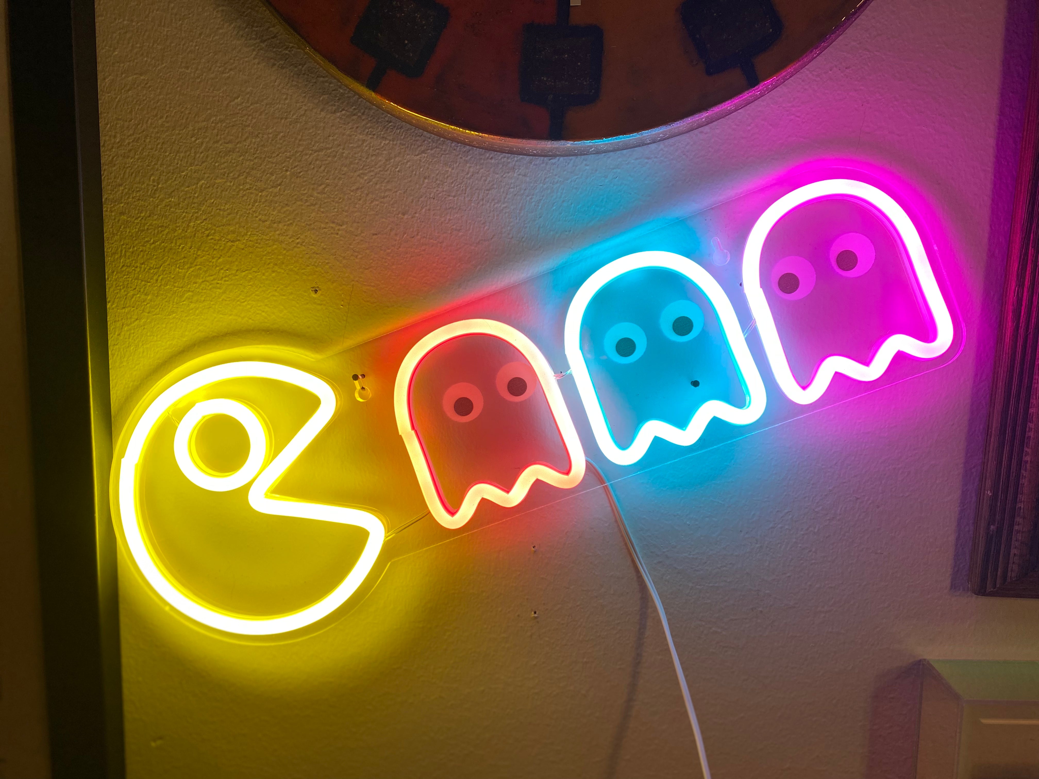 Pac-Man Neon LED – Sunbeam Vintage Pac-Man Neon LED – Sunbeam Vintage