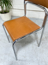 Load image into Gallery viewer, Bauhaus Chrome Tubular Steel 80’s Vintage Italian Chair
