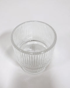 Ribbed Drinking Glass