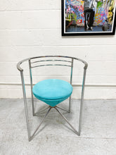 Load image into Gallery viewer, 1980’s Chrome and Glass Art Deco Modern Dining Chair by Minson of CA

