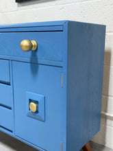 Load image into Gallery viewer, Dusty Blue Art Deco Cabinet
