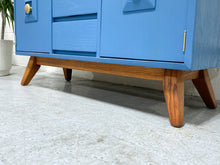 Load image into Gallery viewer, Dusty Blue Art Deco Cabinet
