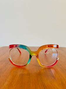 Retro Rainbow Multicolor Glasses