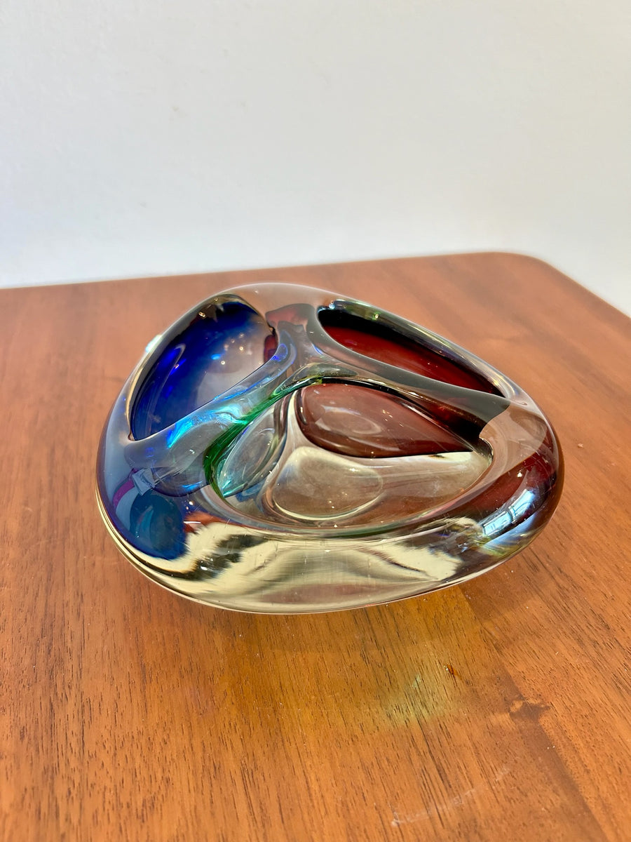 Space Age Tri Color Murano Glass Catchall – Sunbeam Vintage