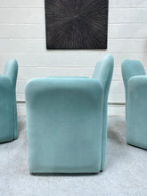Load image into Gallery viewer, Tiffany Blue Velvet Chairs - Set of 4
