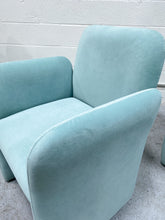 Load image into Gallery viewer, Tiffany Blue Velvet Chair
