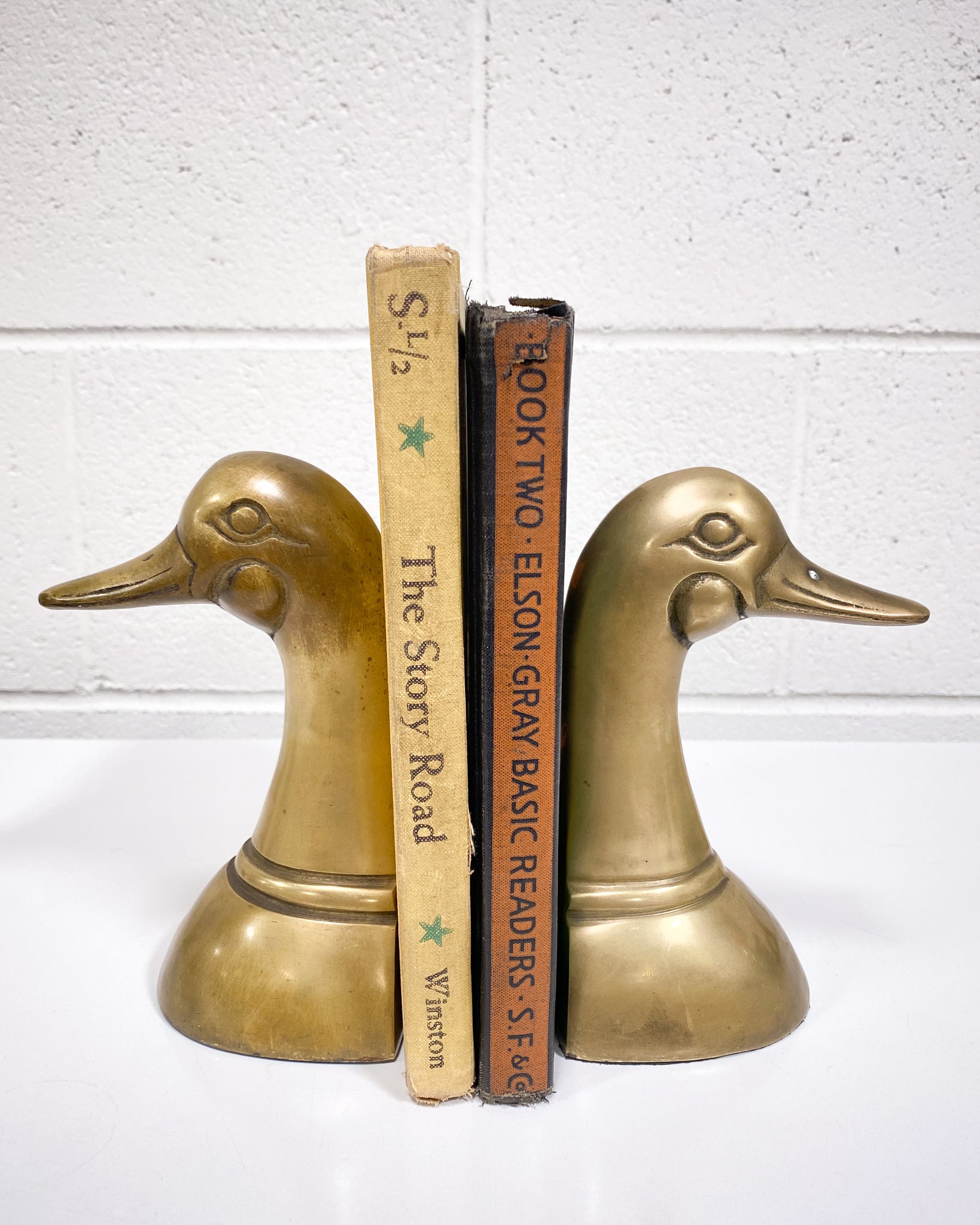 Vintage, Wall Decor, Vintage Solid Brass Duck Head Goose Bird Wall Mount  Hangers Hooks Set Of 2