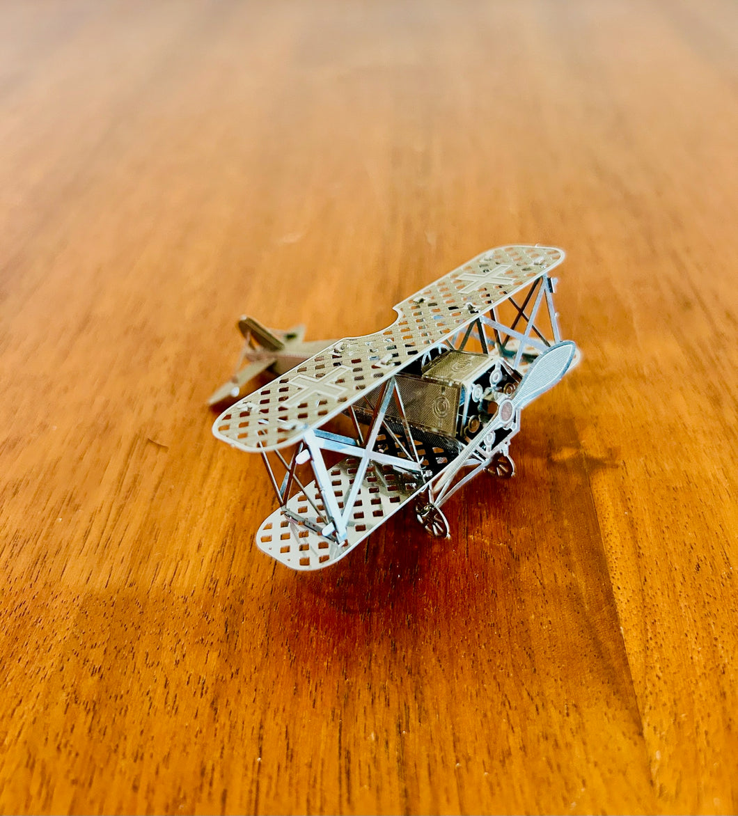 Tin Model of a Biplane