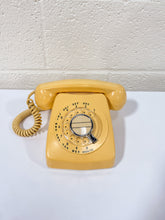 Load image into Gallery viewer, Vintage Buttery Yellow Rotary Phone
