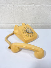 Load image into Gallery viewer, Vintage Buttery Yellow Rotary Phone
