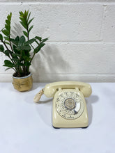 Load image into Gallery viewer, Vintage Cream Rotary Phone
