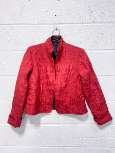 Vintage Red Quilted Jacket