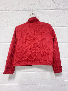 Vintage Red Quilted Jacket