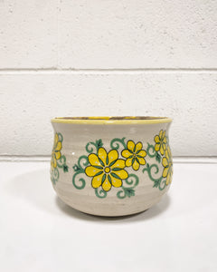 Vintage Floral Planter - Made in Japan
