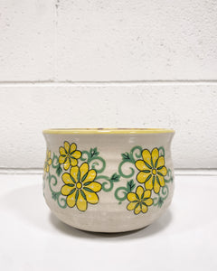 Vintage Floral Planter - Made in Japan