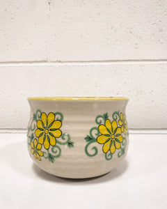 Vintage Floral Planter - Made in Japan