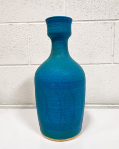 Vintage Turquoise Stoneware Vessel - Signed
