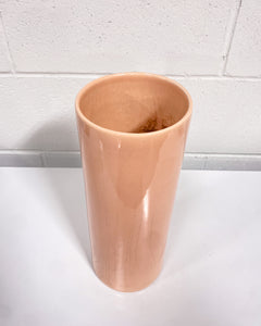 Tall Peach Ceramic Vase