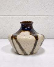 Load image into Gallery viewer, Vintage Glazed Ceramic Short Vase
