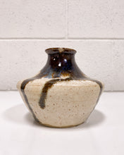 Load image into Gallery viewer, Vintage Glazed Ceramic Short Vase
